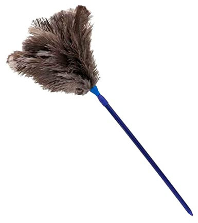 AC - Plumero de Avestruz Extensible Premium – Plumas mas Grandes - Fabricado en plástico - Ligero y Duradero - Plumas Suaves, Lavable, Limpieza de Polvo – Extensible de 58 x 103 cm