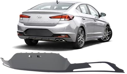 FitParts Compatible With Rear Air Dam Deflector Lower Valance Bumper 2019 2020 Hyundai Elantra Sedan HY1195126 for models Eco Essential GLS SE Limited Luxury. Ready to paint. 86612F3510