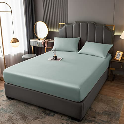 JIALIANG bettlaken Inkontinenzunterlage waschbar180x220+30cm weiches Spannbetttuch und hautfreundliches gebürstetes Bettlaken für die ganze Saison, Tiefe Tasche mit