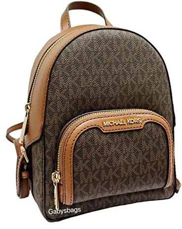 Michael Kors Jaycee XS Mini Convertible Backpack MK Signature Crossbody, Brown, Mini, Convertible Backpack