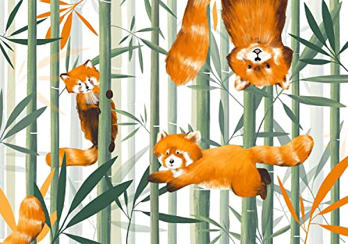 decomonkey Premium Fototapete Kinder Tiere 400x280 cm Tapete Fototapeten Vlies Tapeten Vliestapete Wandtapete moderne Wand Wandbild Schlafzimmer Wohnzimmer Natur Kinderzimmer Wildtiere