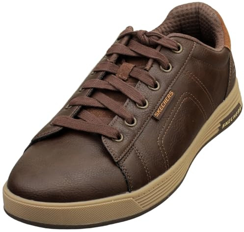Skechers Cavell Hensley - Tenis para Hombre, Chocolate sintético, 46 EU