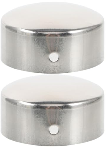 Hemobllo Handrail End Cap 1.50 Inch Round Tube Caps for Stair Banister Wood and Metal Rail Hole Protection Fit End Covers 2 Pack