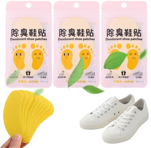 Patch Deodoranti per Scarpe,Deodorante per Scarpe,Adesivi Deodoranti per Scarpe Sportive,Deodoranti per Casa, Ufficio, Auto,Armadietto,Borsa da Palestra,Scarpe,Eliminazione Degli Odori,30PC