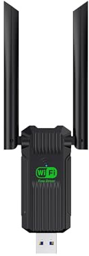 WiFi Adapter for Desktop PC,1300Mbps WiFi USB 3.0 Dual Band 5G/2.4G Wireless Network Adapter for Desktop Laptop PC, Dual 2dBi Antennas,Supports Windows 11/10/8.1/8/7