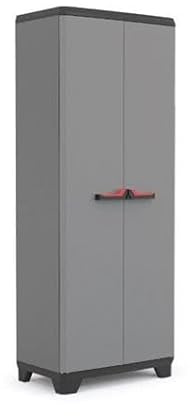 iperbriko Stilo Schrank aus Harz Besenhalter hoch 68 x 38 H 173 cm