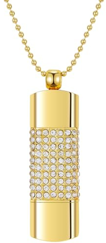 GARRULAX USB-Stick, 16 GB/32 GB/64 GB/128 GB, USB 2.0, herzförmiger Speicherstick mit Datumsspeicher, Pendrive-Thumb Drives mit Kette(Gold,16GB)