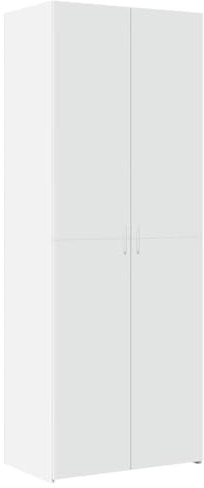 vidaXL Highboard, Hochschrank mit Stauraum, Mehrzweckschrank für Schlafzimmer Wohnzimmer, Lagerschrank Schrank Sideboard, Weiß Holzwerkstoff