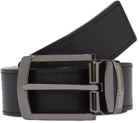 Karl Lagerfeld Jeans Homme Reversible Leather Belt Black 90