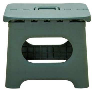 Folding Step Stool 26x22x20cm - Portable PP Outdoor Chair With Handle for Fishing, Kitchen, Picnic - Foldable Small Seat With Load Bearing Capacity