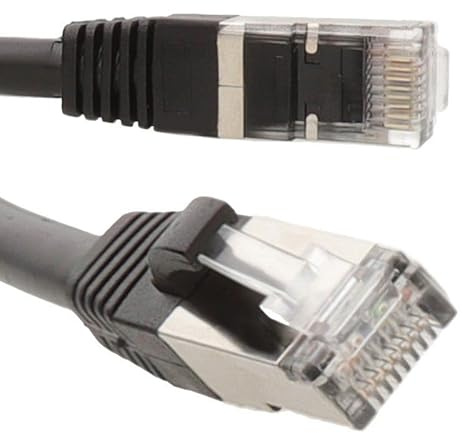 kenable Outdoor External CAT6A Copper SSTP Network Cable 10 Gigabit Ethernet Patch Lead Black 30m
