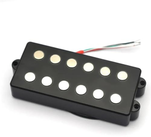 Steg-Tonabnehmer 6-saitiger Bass Double Coil Humbucker Pickup Keramik-Magnetpol Space-75MM 4 Core Wire Coil Split Gitarrenzubehör