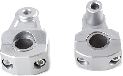Motorrad Lenker Steigleitungen Erhöhung Griff Hand Bar Bars Rising Mount Clamp,Compatible for 22mm 28mm 5.5cm for CRF for YZF for Enduro for Dirt Bike,Argent
