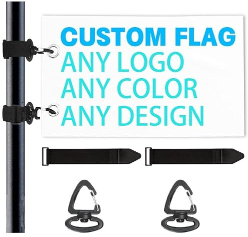Custom Golf Cart Flag - Personalized Flag with Elastic Strap Holder, Easy to Install for Golf Carts, Boats, Bicycles, Essential Golf Cart Accessory