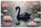 Schwan Puzzle 4000 Teile Erwachsene Lotus, Puzzles mit Verpackung Box und Poster, Lustig Stress Abbauen Familien Unterhaltungsspiele für Raumdekoration, Kreative Geschenke für Männer/Frauen 1T-1869