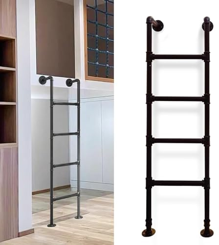 Échelle d'urgence robuste pour camping-car et lits superposés | Échelle d'escalade murale en métal | Taille personnalisable (150 cm) pour dortoirs et remorques de voyage