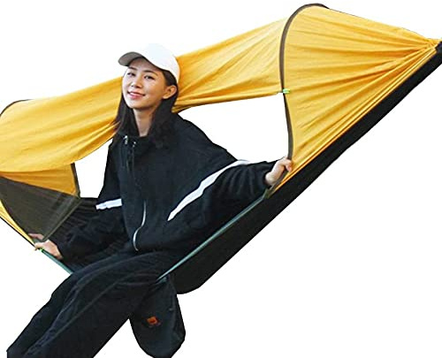 Genérico Hamaca Doble para Acampar, Hamaca De Paracaídas con Mosquitera, Hamaca Portátil para Exteriores, Hamaca De Nailon 210t A Prueba De Insectos, Hamaca con Capacidad De Carga De 200 Kg