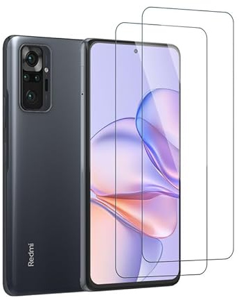 Devgoed [2 unidades] para cristal blindado Xiaomi Redmi Note 10 Pro, protector de pantalla compatible con Xiaomi Note 10 Pro, ultraresistente, fácil de usar