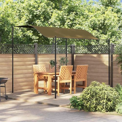 Mokuyary Tenda da sole 3 x 2,4 m, colore: tortora 180 g/m², tenda da ricevimento, gazebo per campeggio, eventi, terrazze e festival