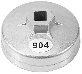 Fydun Chiave per filtro olio tappo 904 79mm con 15 flauto tappo in alluminio chiave per filtro olio cartuccia strumento di rimozione presa auto