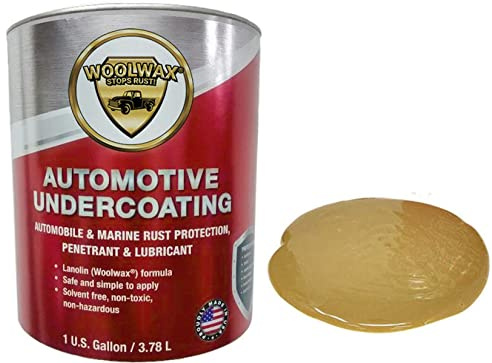 Woolwax One Gallon Auto Truck Undercoating Corrosion Inhibitor Thick Long Lasting Resists Wash-off Odor Free Protects For 2 Years and More. STRAW (clear)