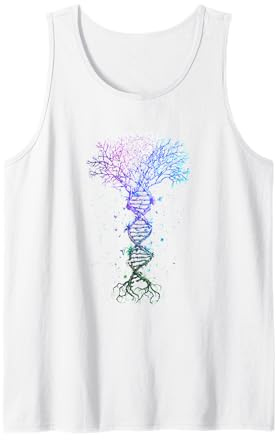 DNA Tree Life Earth Genetics Biologist Science Gift Tank Top