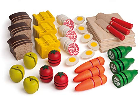 Erzi 42480 Lernbox Schneideset aus Holz, Lernmaterial für Kinder | Kreativität, Feinmotorik