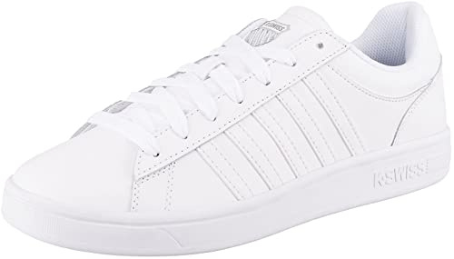K-Swiss Herren Court Winston Sneaker, White/White, 45 EU