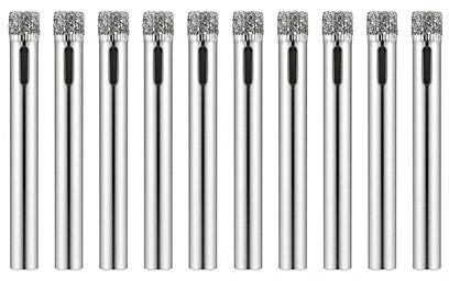 Mdurian Diamant Foret 10Pcs 5mm Trépan Scies Cloche Outils Set Forets Diamant Cutter Acier Carbone pour Verre Céramique Porcelaine Marbre Carrelage Granite