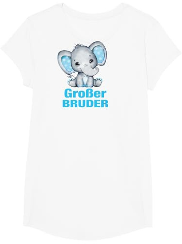 Großer Kleiner Bruder Elefant Elefanten Süßes Tier Jungen T-Shirt