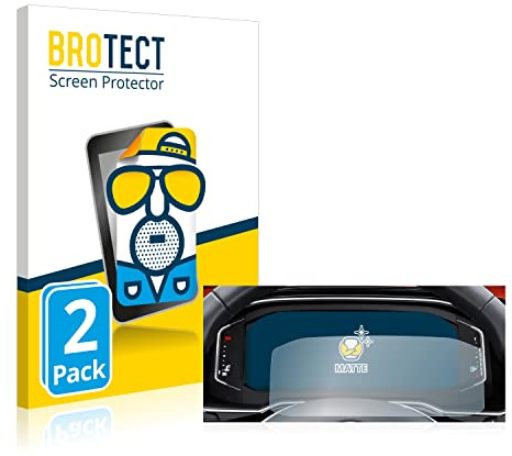 brotect Film Protection pour Volkswagen Tiguan 2021 Digital Cockpit Pro | 2 Pièces Mat Protection d'écran Made in Germany Anti Reflet Anti-traces de Doigts Anti-Rayures
