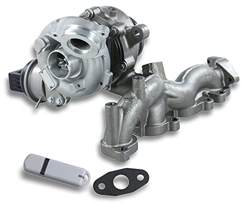 BESTPRICE 1x Turbolader, Kompatibel mit A udi A3, SKODA YETI, VW EOS, GOLF PLUS 5, GOLF 5 Variant (1K5), GOLF 6 (5K1)(AJ5), JETTA, PASSAT B6, PASSAT CC B6, SCIROCCO TIGUAN