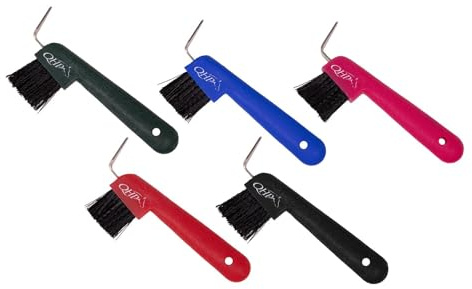 NETPROSHOP Hufauskratzer Hufkratzer mit Bürste, Farbe:Schwarz