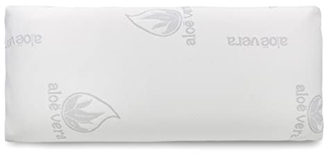 MERCURY TEXTIL- Almohada con núcleo 100% Viscoelástico (Visco 80 cm) | Tejido de Aloe Vera, Anti ácaros, Anti bacterias, Termorregulable y Ergonómica. Libera la presión Cervical