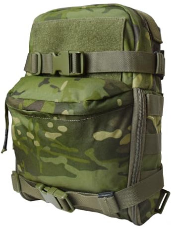 Taktischer Trinkrucksack für 2L Trinkblase, leichter Trinkrucksack MOLLE Wasserträger für 2L Trinkblase Reservoir Pack für Wandern Radfahren Laufen Klettern (MCTP)