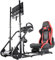 Dardoo Racing Simulator Cockpit with Seat & Monitor Stand Fits for Logitech G923 G29 G920, Thrustmaster,Steering Wheel Frame Compatible with Playstation 4, Without Wheel, Pedal, Shift and Monitor