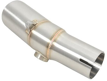 DAVBIR Motorrad Auspuffrohr Slip On Motorradauspuff Modifizieren Mittelschalldämpfer Escape Mittelverbindungsrohr Für Kawasaki ER-6N ER-6F ER650 EX650 ER6N ER6F 2005-2011 Auspuff Endrohr