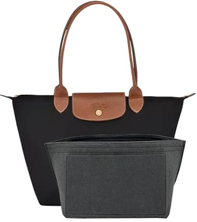 D.DUO Organizador de bolsos, organizador de bolsos para Le Pliage, organizador de bolsos (Gris, S)