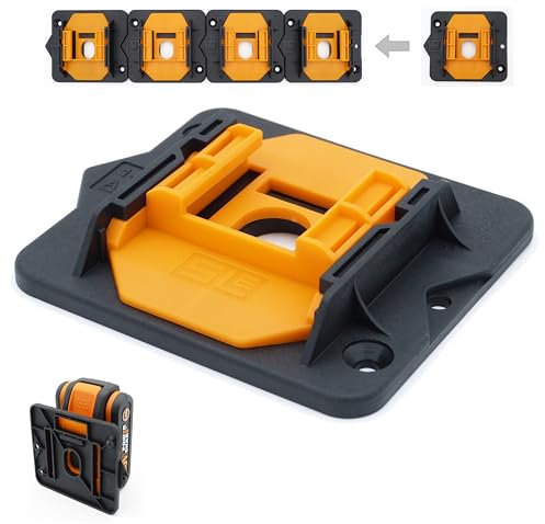 SLE 5x Profi Akkuhalter für Worx 20V MAX PowerShare Wandhalterung Wandhalter Akkuhalterung Akku Halter WA 3528 3539 3551 3553 3556 3570 3014 3641 3648