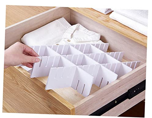 Schubladeneinteiler 5 Stück 47x11 CM Kunststoff mit Schnappverschluss