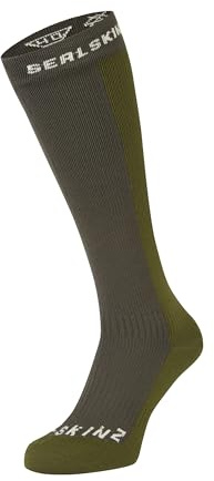 SEALSKINZ | Worstead | unisex vattentäta knälånga merinoull fodrade strumpor | utomhus, skidåkning och vintervandring | frigör värme och fukt