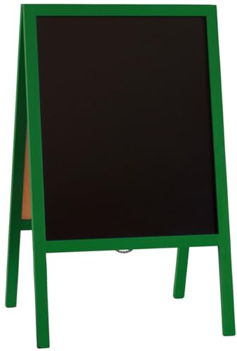 Kreidetafel NYBORG Grün 91 x 50cm Aufsteller Holz