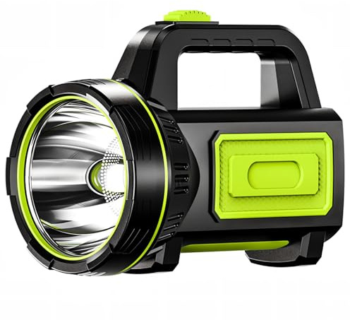 Binnan Linterna LED Ultra Potente, Luz de Camping Recargable, Linterna Portátil Impermeable Súper Brillante, Linterna LED Recargable por USB para Acampar