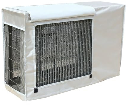WANGCEPLSD Copertura Condizionatore Esterno, Universale Coperchio del Condizionatore, Impermeabile Antipolvere, Protezione Solare e Isolamento Termico, Tessuto Oxford 600D(Silver,100x43x80cm)