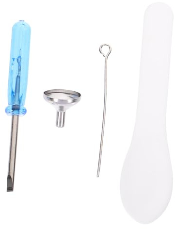 BESTonZON Mini Entonnoirs INOX pour Urne Funéraire Kit de Remplissage 4 Pièces Mini Entonnoir Tournevis Bleu Petite Taille pour Crémation Animaux Bijoux Funéraires