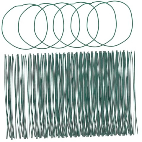 Gatuida 1000piezas Alambre De Atar para Plantas y Jardín Bridas Trenzadas Reutilizables Alambre De Flexible Galvanizado para Atar Tomates Uvas y Frutales
