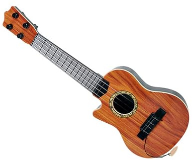 minkissy Giocattolo Chitarra Simulata in Plastica per Principianti Strumento Musicale Corde Sicuro con Angoli Arrotondati Decorazione e Regalo Educativo per Ragazzi e Ragazze