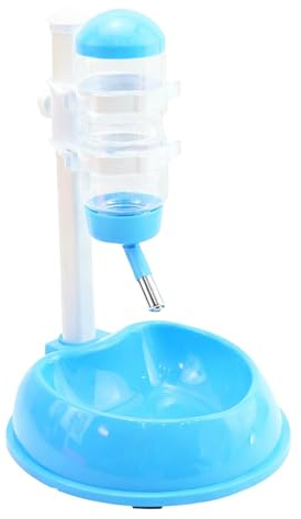 lyanny Fontaine à Boire, Alimentation Lente Debout pour l'alimentation en Eau Potable, Anti-Gouttes et réglable en Hauteur, pour Petits Animaux tels Que Les écureuils, Les Lapins, Les hérissons