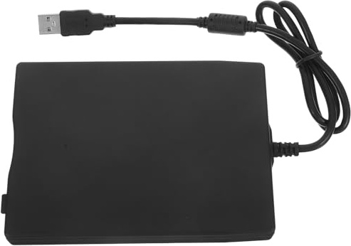 GALPADA Disquete Externa Portátil de 3.5 Pulgadas en Abs Negro, Ligera y Compatible con Laptops y Computadoras de Escritorio para Uso Flexible