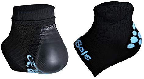 KidSole RX Gel Sports Sock for Kids with Heel Sensitivity from Severs Disease (Toddler 11-2, Black)